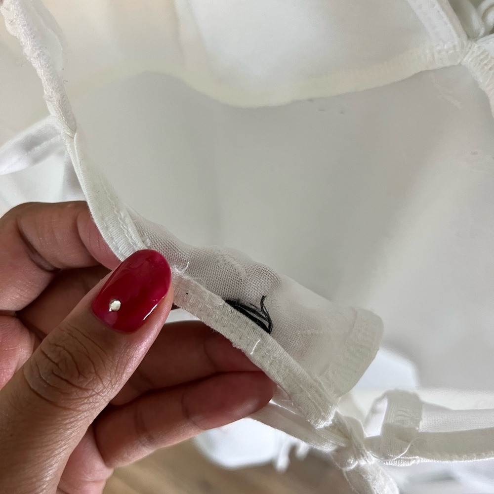 H&M White Ruffle Strap Tank Top - Picture 3 of 5